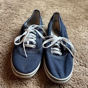 Vans Men's Woman’s Dark Blue Canvas Sneakers 8
